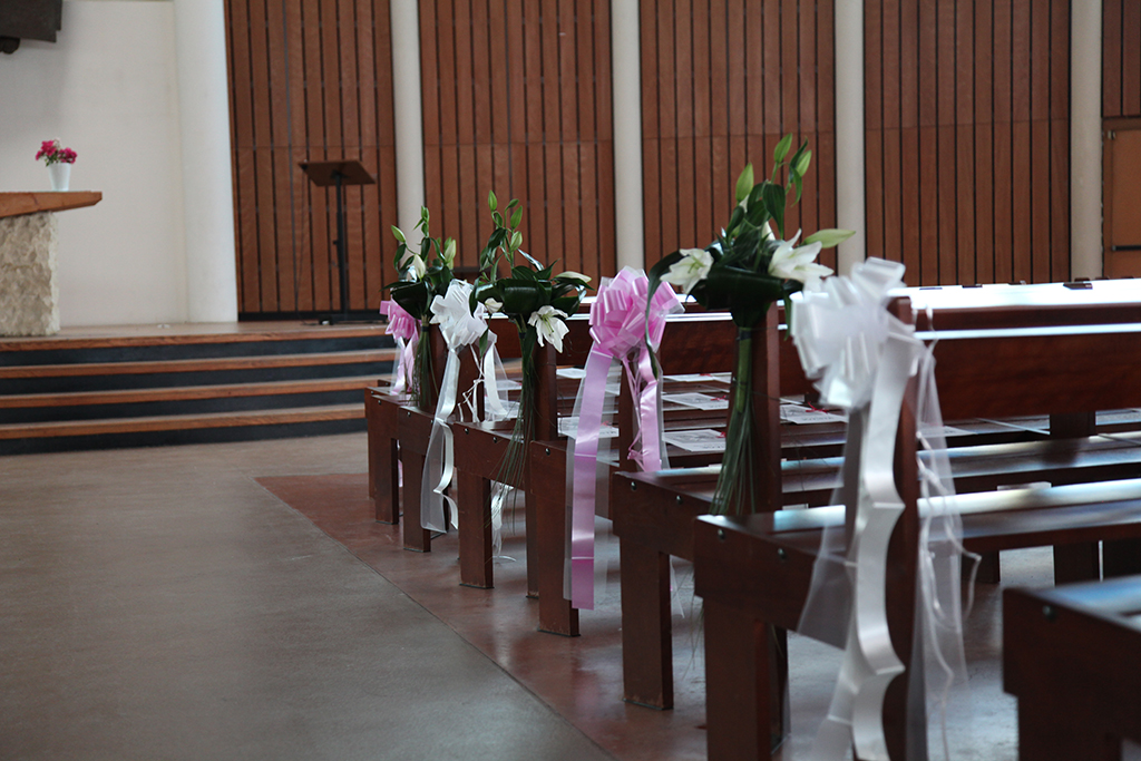 décoration florale église